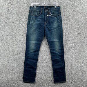 Lucky Brand 121 Heritage Slim Jeans Mens 32 X 32 Straight Leg Blue Stretch Denim